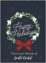 Select a verse or write your own. Dental Wreath Name Card D1548U-4B